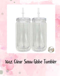16oz snow globe tumbler